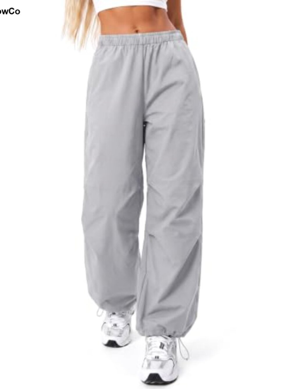 EXLURA Women Cargo Parachute Pants Y2K Baggy Hiking Travel Balloon Pants